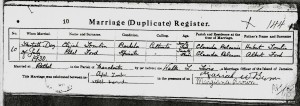 Jamaican marriage certificate